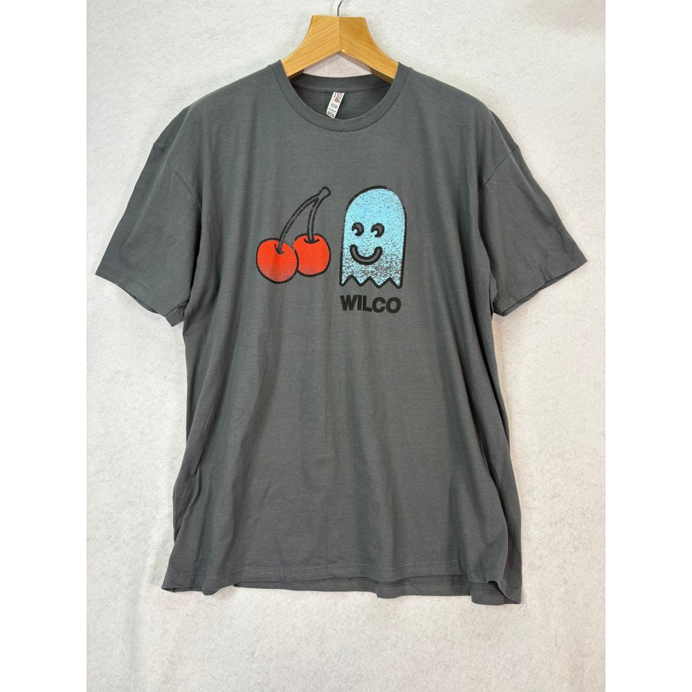 Wilco Gray Cherry Ghost Graphic Band T-Shirt Mens‎ 2XL Indie Rock Retro Casual